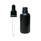 Frasco de Vidrio Multiusos Negro Mate R18 con Tapa Inviolable Bulbo Negro