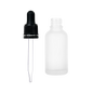 Frasco de Vidrio Multiusos Mate R18 con Tapa Inviolable Bulbo Negro