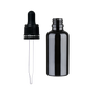 Frasco de Vidrio Multiusos Negro R18 con Tapa Inviolable Bulbo Negro
