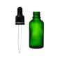 Frasco de Vidrio Multiusos Verde R18 con Tapa Inviolable Bulbo Negro