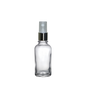 Frasco de Vidrio Multiusos Transparente R18 con Tapa Atomizador Plata