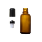 Frasco de Vidrio Multiusos Ámbar Mate R18 con Tapa y Roll-on