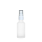 Frasco de Vidrio Multiusos Mate R18 con Tapa Atomizador Blanco