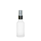 Frasco de Vidrio Multiusos Mate R18 con Tapa Atomizador Plata