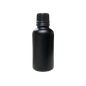 Frasco de Vidrio Multiusos Negro Mate R18 con Tapa Inviolable Negro