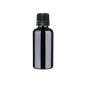 Frasco de Vidrio Multiusos Negro R18 con Tapa Inviolable Negro