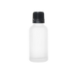 Frasco de Vidrio Multiusos Mate R18 con Tapa Inviolable Negro