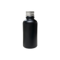 Frasco de Vidrio Multiusos Negro Mate R18 con Tapa Plana Metálica