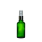 Frasco de Vidrio Multiusos Verde R18 con Tapa Atomizador Plata