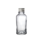 Frasco de Vidrio Multiusos Transparente R18 con Tapa Plana Metálica