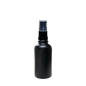 Frasco de Vidrio Multiusos Negro Mate R18 con Tapa Dosificador Negro