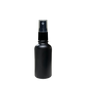 Frasco de Vidrio Multiusos Negro Mate R18 con Tapa Atomizador Negro