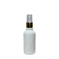 Frasco de Vidrio Multiusos Blanco R18 con Tapa Atomizador Dorado