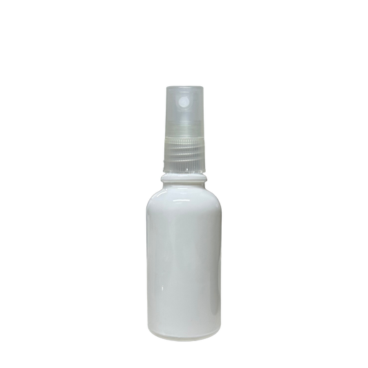 Frasco de Vidrio Multiusos Blanco R18 con Tapa Atomizador Natural