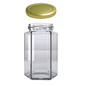 Tarro Hexagonal de Vidrio