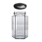Tarro Hexagonal de Vidrio