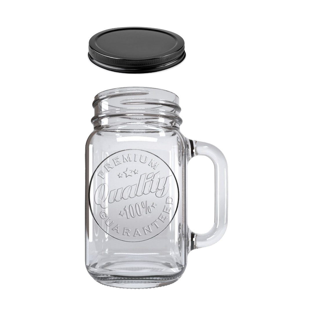 Tarro Mason Jar de Vidrio 16oz