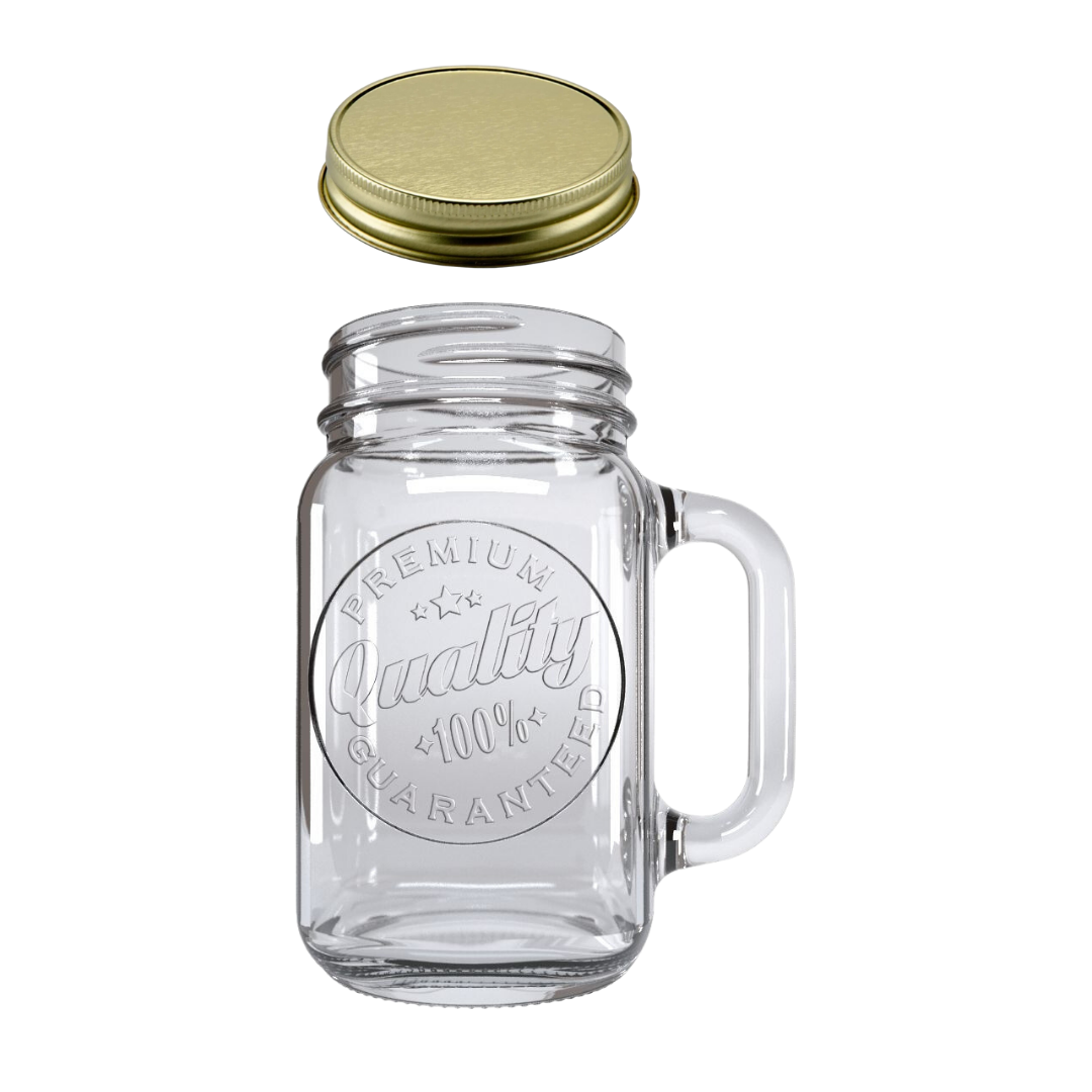 Tarro Mason Jar de Vidrio 16oz