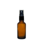 Frasco de Vidrio Multiusos Ámbar R18 con Tapa Atomizador Negro