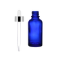 Frasco de Vidrio Multiusos Azul R18 con Tapa Bulbo Plata