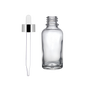 Frasco de Vidrio Multiusos Transparente R18 con Tapa Bulbo Plata
