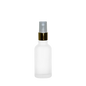 Frasco de Vidrio Multiusos Mate R18 con Tapa Atomizador Dorado