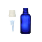 Frasco de Vidrio Multiusos Azul R18 con Tapa de Lujo Inviolable y Inserto