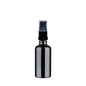 Frasco de Vidrio Multiusos Negro R18 con Tapa Dosificador Negro