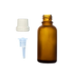 Frasco de Vidrio Multiusos Ámbar Mate R18 con Tapa de Lujo Inviolable y Inserto