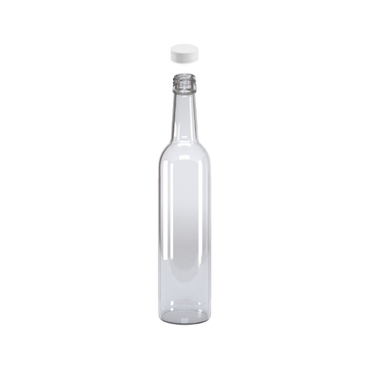 Tequilera de Vidrio de Rosca 28 de 500ml